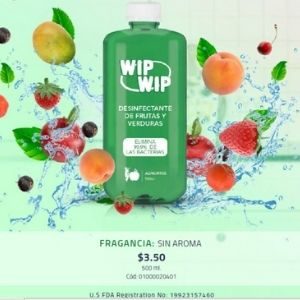 desinfectante de frutas y verduras