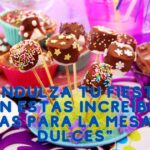 mesa de dulces deliciosa