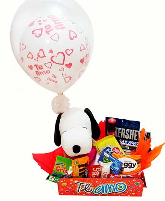 Regalo Caja de Dulces Snoopy